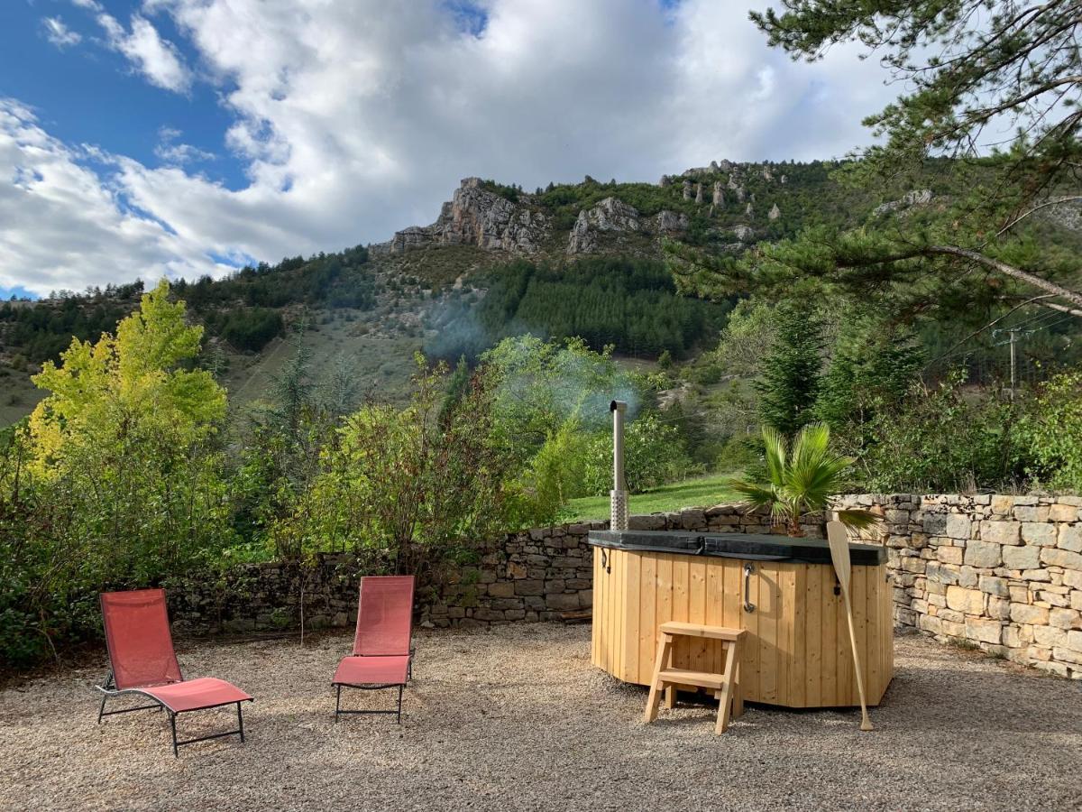 Bed and Breakfast La Voutee 5 Epis Avec Bain Finlandais Prive Au Manoir Du Charme Gorges Du Tarn Quezac  Exterior foto